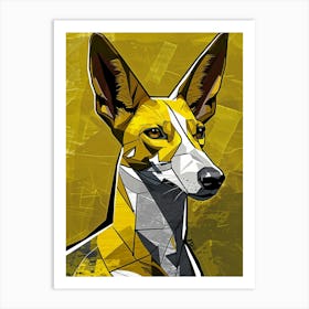 Yellow Foxhound Art Print