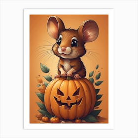 Halloween Mouse Art Print