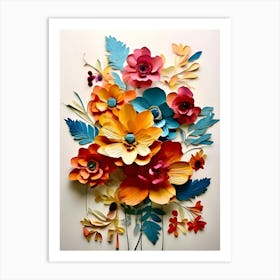 Paper Flowers 24 Art Print