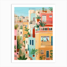 Tel Aviv Israel 4 Illustration Art Print