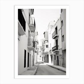 Cartagena, Spain, Black And White Old Photo 3 Art Print