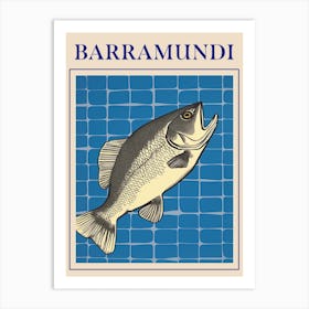 Barramundi Seafood Poster Art Print