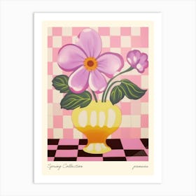 Spring Collection Pansies Flower Vase 4 Art Print
