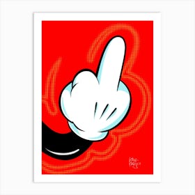 My Finger | Pop art Art Print