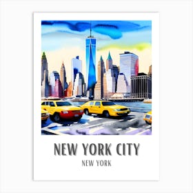 New York City Colorful 2 Art Print