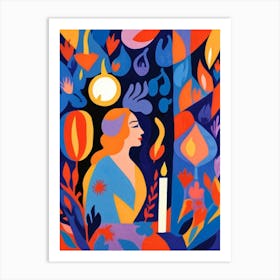 Night In The Garden Art Print