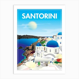 Santorini Greece Art Print