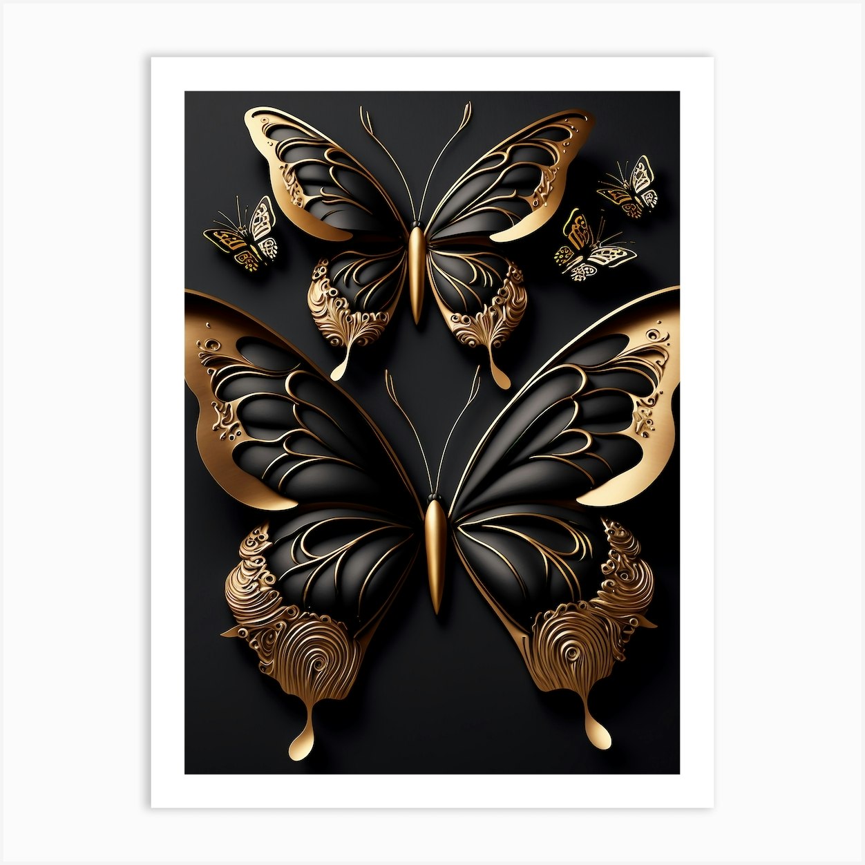 Gold Butterflies