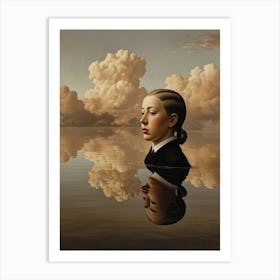 'The Woman In The Water' Art Print