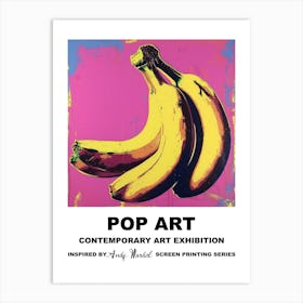 Bananas Pop Art 3 Art Print