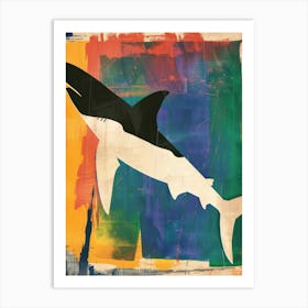 Shark 3 Cut Out Collage Art Print