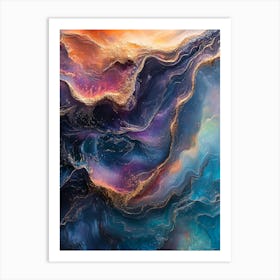 Stunning Whimsical Marble 3 Art Print