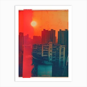 Beijing Polaroid Inspired Art Print