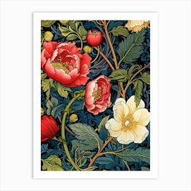 Floral Wallpaper 42 Art Print