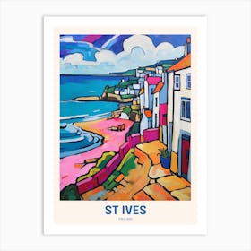 St Ives England 4 Uk Travel Poster Art Print