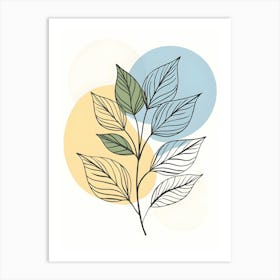 Illustration Of A Leaf 3 Art Print