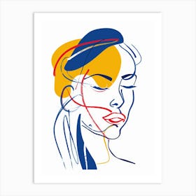 Woman'S Face 54 Art Print