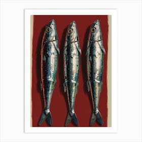 Three Sardines 1 Art Print