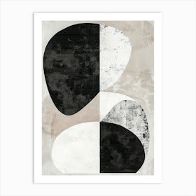 Doha Stone Park Bauhaus Minimalist Art Print