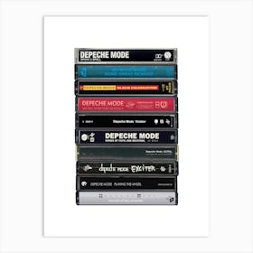 Depeche Mode - Albums - Cassette Print Art Print