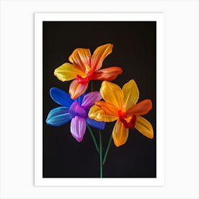 Bright Inflatable Flowers Orchid 2 Art Print