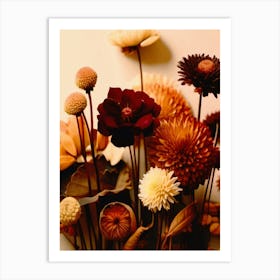 Autumn Flowers, Autumn Collection 1 Art Print