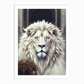 White Lion 11 Art Print