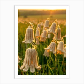Lily Of The Valley Knitted In Crochet 4 Art Print