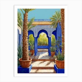 Moroccan Courtyard Art Print