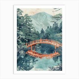 Nikko Japan 6 Retro Illustration Art Print