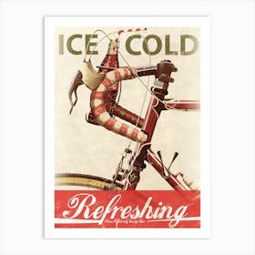 Vintage Style Ice Cold Refreshing Art Print
