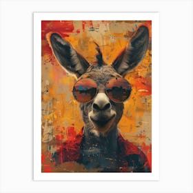 Donkey With Sunglasses 1 Art Print