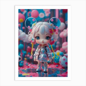 Kawaii Doll Art Print