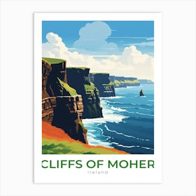 Ireland Cliffs Of Moher Travel 1 Art Print