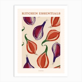 Onion Pattern Illustration Poster 4 Art Print