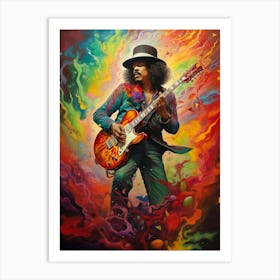 Carlos Santana (3) Art Print