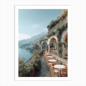 Surreal Amalfi Coast Summer Vintage Photography Art Print