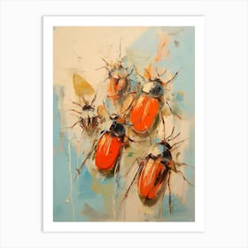 Beetle Abstract Geometric Abstract 5 Art Print