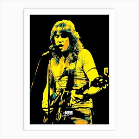 Alvin Lee Ten Years After in Pop Art Illustration Art Print