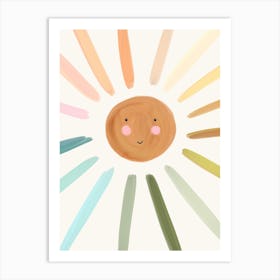 Pastel Sun Art Print