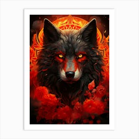 Wolf Head 1 Art Print