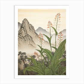 Suzuran Lily Of The Valley 1 Japanese Botanical Illustration Art Print