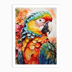 Colorful Parrot 1 Art Print