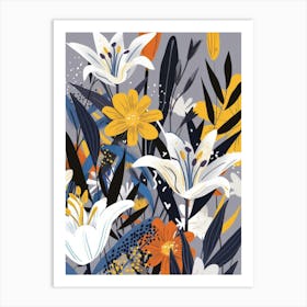 Lilies 1 Art Print