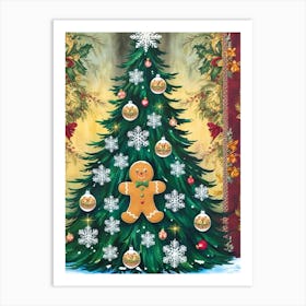 William Morris Christmas Tree 48 Art Print