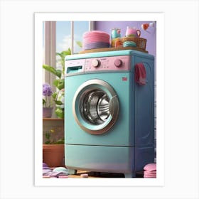 Washing Machine Art Print