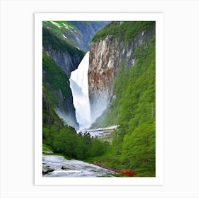 Kjosfossen, Norway Majestic, Beautiful & Classic (1) Art Print