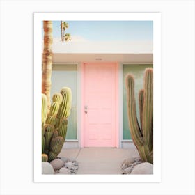 California Dreaming - Pink Door Palm Springs Art Print