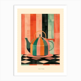 Tea Time Art Deco Poster Art Print