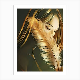 Feather Feather Feather Art Print